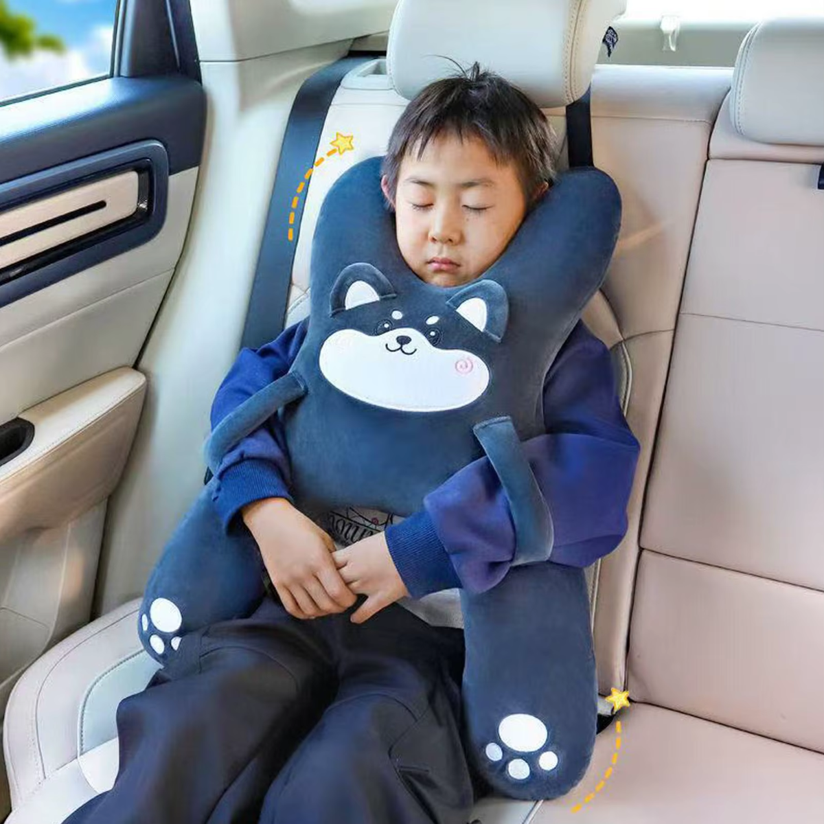 Kids' Seatbelt Pillow with Head Support