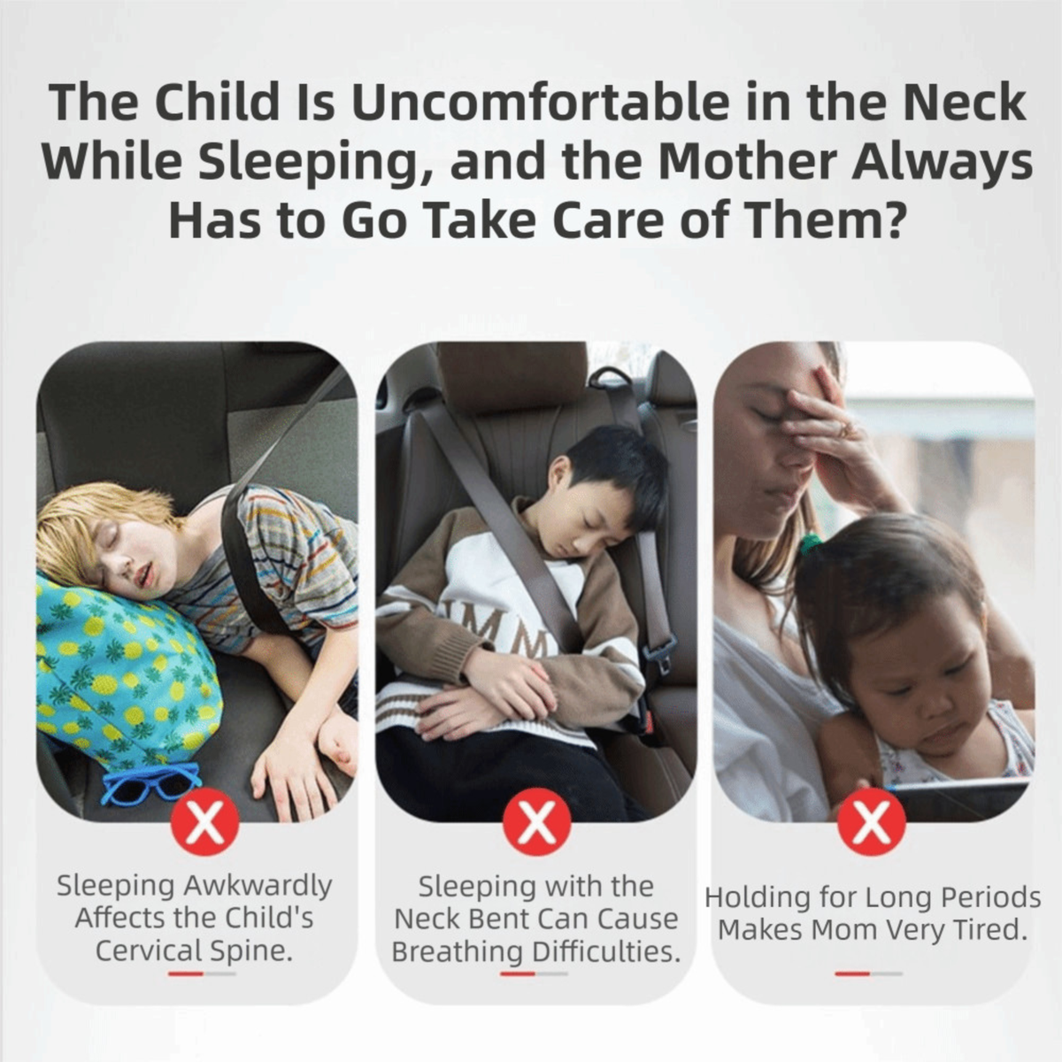 Kids' Seatbelt Pillow with Head Support